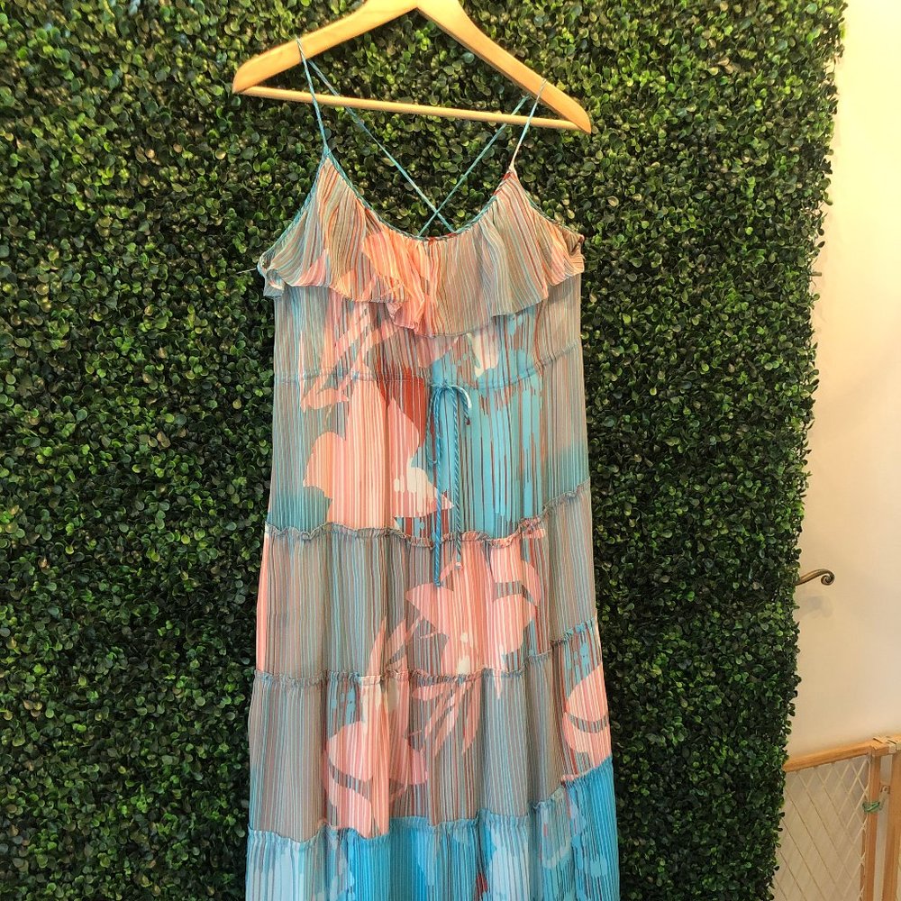 Blue and Coral Maxi